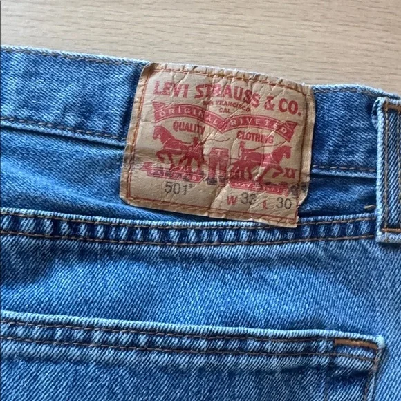 Levi's Women’s Straight Jeans - Classic Blue size 33x30 - Picture 5 of 6